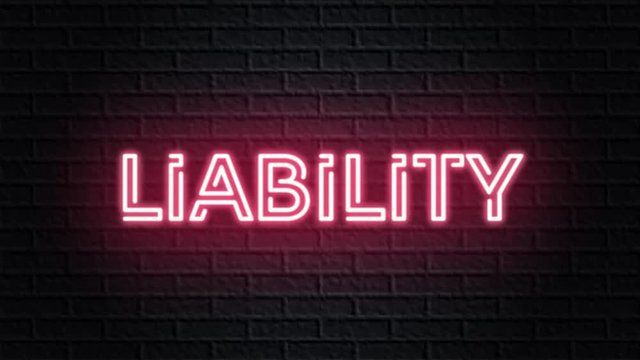 red neon video animation liability