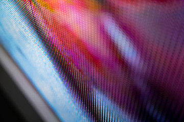 CloseUp LED blurred screen. LED soft focus background. abstract background ideal for design.