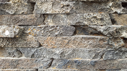 Brick wall on old building