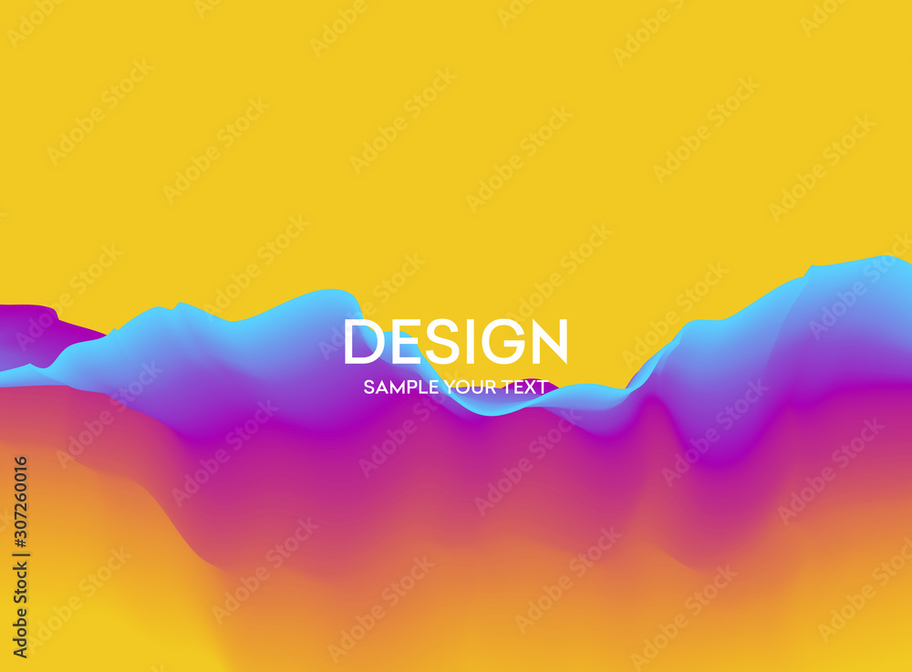 Aufkleber Moving colorful abstract background. Dynamic Effect. Vector Illustration. Design Template.