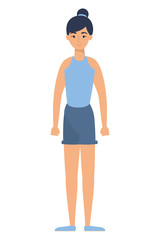 Fototapeta premium young woman avatar character icon