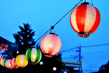 夏祭りの提灯 © Hanasaki