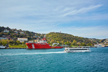 Stunning view on the coastline of Istanbul