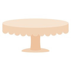 Isolated cake stand