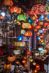 Turkish lamps for sale in the Grand Bazaar, Istanbul