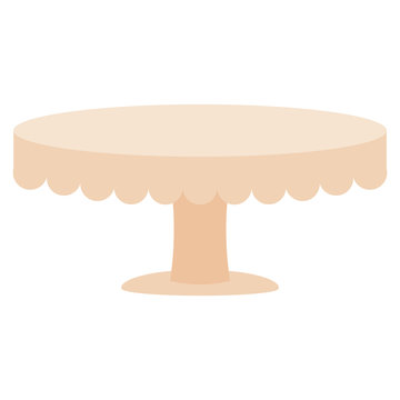 Isolated cake stand
