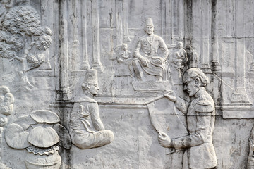 Javanese reliefs that tell the story of the Mataram kingdom