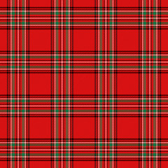 Obraz premium Christmas new year Tartan. Pattern Scottish cage