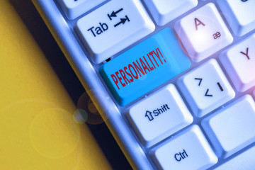 Handwriting text Personality. Conceptual photo combination characteristics that form individuals...