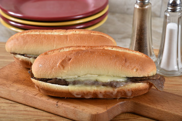Steak and cheese sub sandwich
