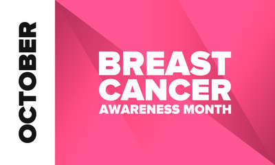 Breast Cancer Awareness Month. Pink october. Pink ribbon. Woman healthcare. Celebrate annual. Medic concept. Girl solidarity. Cancer prevention. Female disease. Poster, banner and background. Vector