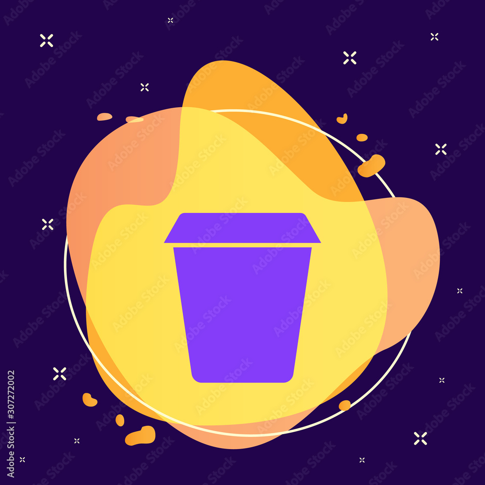 Poster coffee, drink abstract vector icon. element of kitchen for mobile concept and web apps illustration.