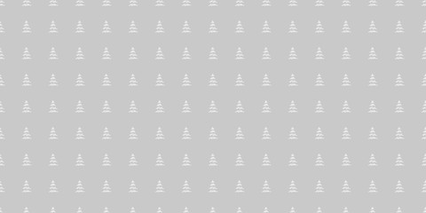 Seamless pattern with christmas trees. Print for banners. Artwork for design. Black and white illustration