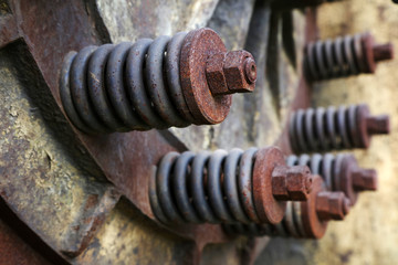 Oxidation rusting machinery and equipment