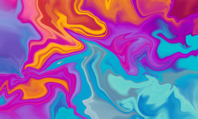 Colorful rainbow abstract vibrant liquid background texture