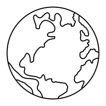 world planet earth isolated icon © Gstudio