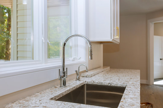 New Classic Kitchen In Modern Style A New Sink In Kitchen