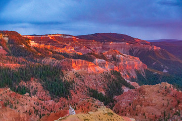 Last Light on the Cliffs of Cedar Breaks