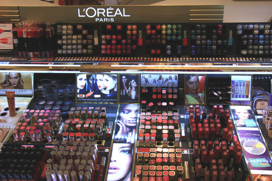 Amsterdam, the Netherlands, august 5th 2015: L'oreal cosmetics