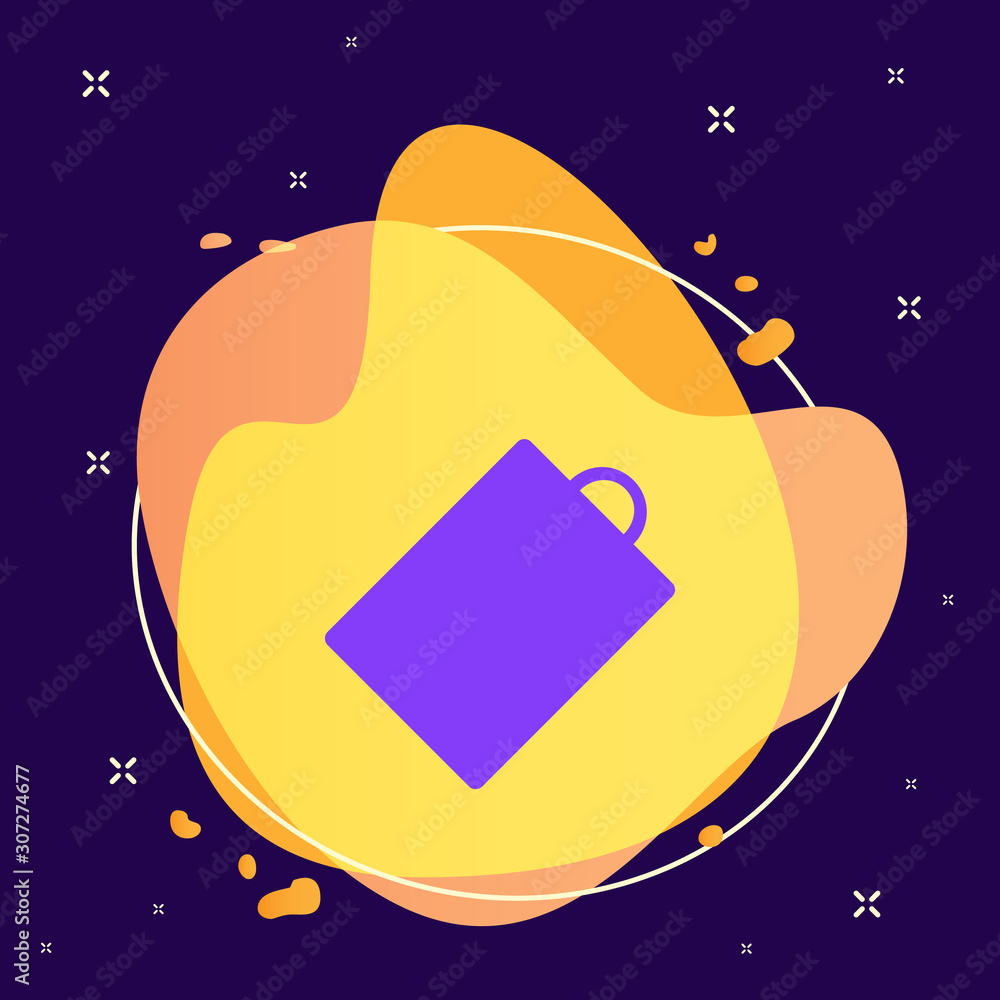 Poster board, kitchen abstract vector icon. element of kitchen for mobile concept and web apps illustration
