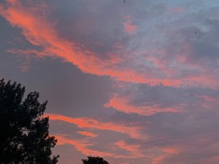 Fototapeta premium sunset in the sky