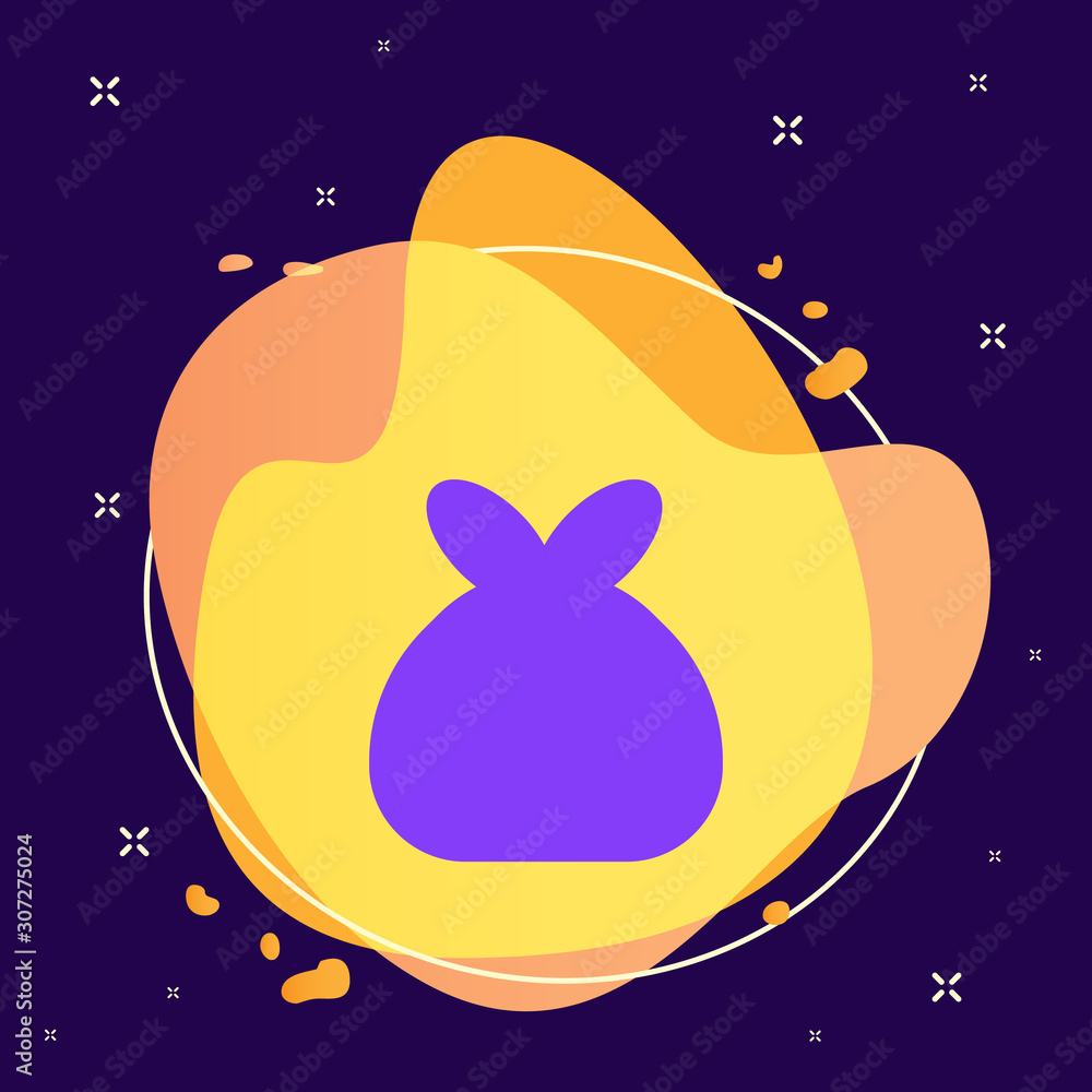 Poster candy, chocolate abstract vector icon. element of kitchen for mobile concept and web apps illustrati