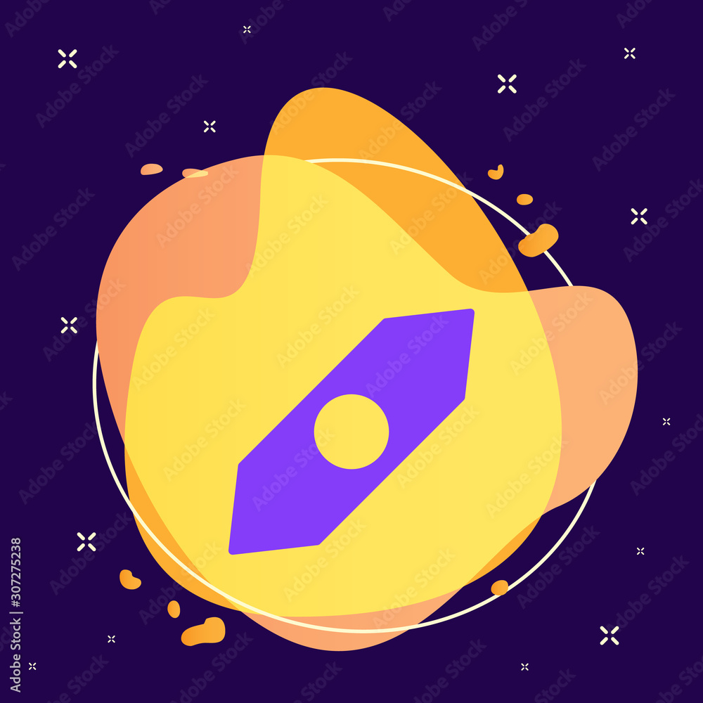 Poster candy, chocolate abstract vector icon. element of kitchen for mobile concept and web apps illustrati