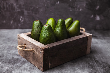 Avocado. Food on the table