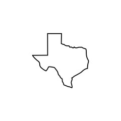 maps of Texas icon vector design symbol