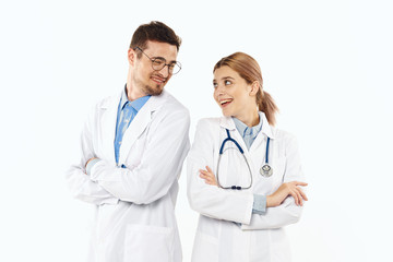 Fototapeta premium portrait of two doctors