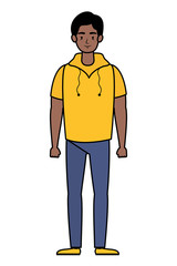 Fototapeta premium afro young man avatar character icon