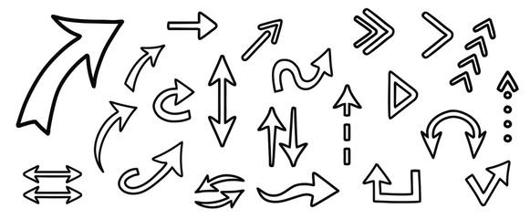 Arrow outline. Arrow outline icon. Arrow outline vector