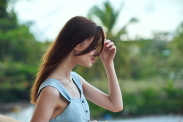 Naklejka premium portrait of young woman