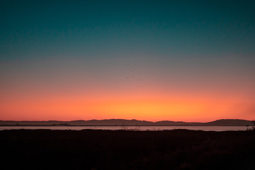 Beautiful Sunset Gradient in California 