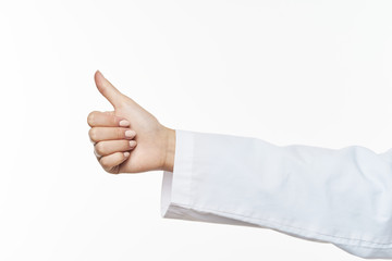 hand with thumb up
