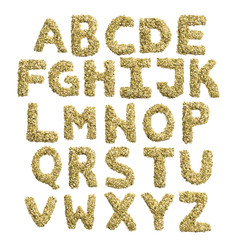  English alphabet from pumpkin seeds on a white isolated background. Food pattern made from seeds. Bright alphabet for shops.