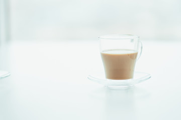 cup of coffee with milk