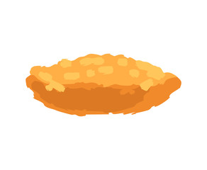 Patty hand drawn isolated food. bakery products. vector illustration