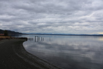 Cloud reflection on Puget Sound