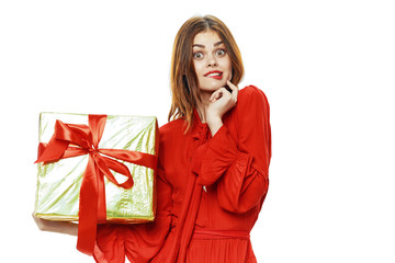 Fototapeta premium woman with shopping bags isolated on white