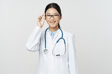 portrait of a female doctor with stethoscope