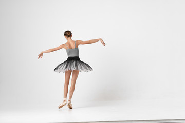 ballet dancer posing in studio
