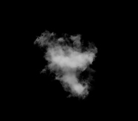 Fototapeta na wymiar white cloud on a black background