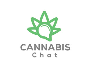 social chat cannabis forum logo design inspiration
