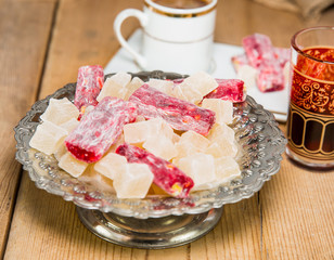 Turkish delight side of a Turkish coffee