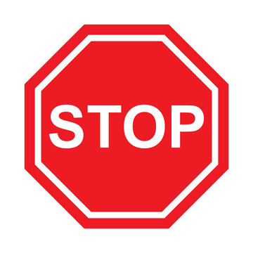 road stop sign icon vector