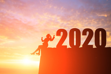 businesswoman with 2020