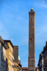 Fototapeta premium Torre degli Asinelli tower in Bologna in Emilia Romagna in Italy
