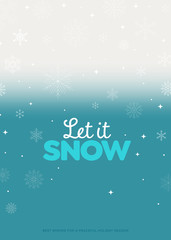 Holiday greeting card minimal design.