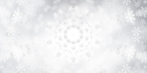 white snow blur abstract background. Bokeh Christmas blurred beautiful shiny Christmas lights